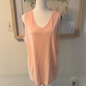 NWT 🌸 Chico's Light Pink V-Neck Tank Top Size 3 (XL)